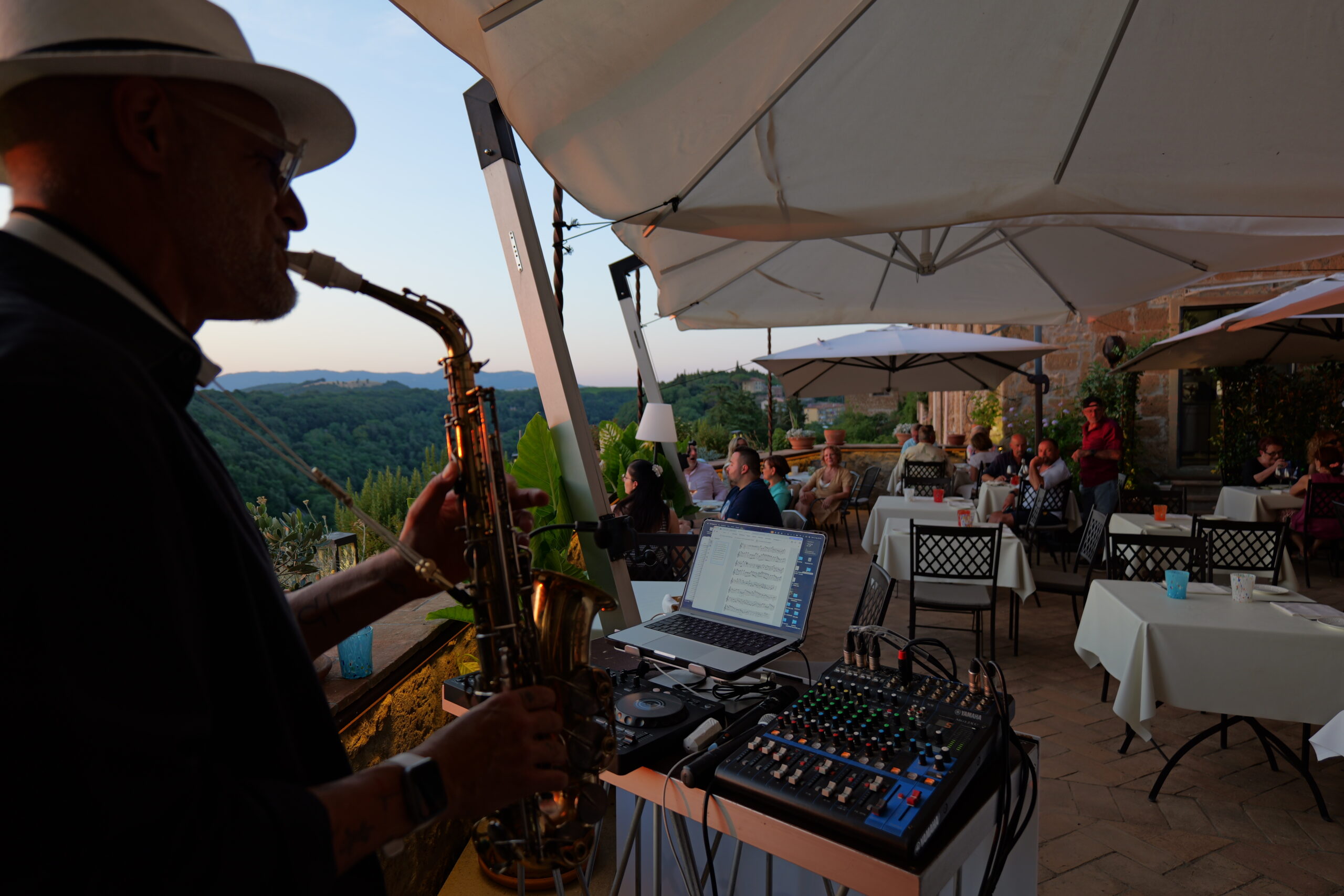 Dinner on the panoramic terrace